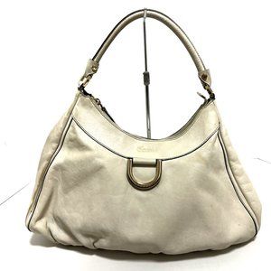 Gucci Abbey Handbag Leather Ivory